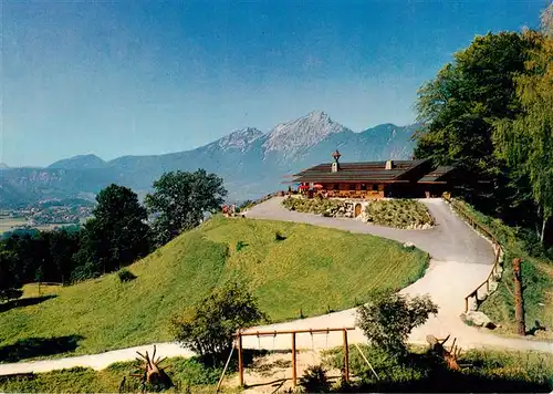 AK / Ansichtskarte 73877863 Grossgmain Restaurant Wolfschwang mit Hohen Staufen Grossgmain