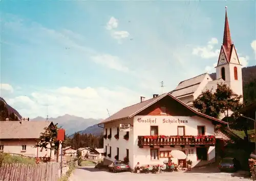 AK / Ansichtskarte 73877865 Ratschings Gasthof Schoelzhorn Kirche Ratschings