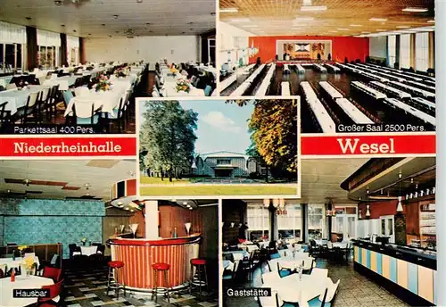 AK / Ansichtskarte  Wesel__Rhein Niederrheinhalle Grosser Saal Hausbar Gaststaette 