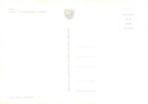 AK / Ansichtskarte  Nitra_Slovakia Internat Pedagogickeho institutu 