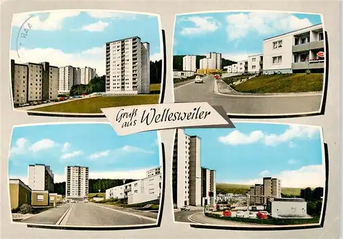 AK / Ansichtskarte 73877929 Wellesweiler_Saar Im Winterfloss Wohnsiedlung Hochhaeuser Wellesweiler_Saar