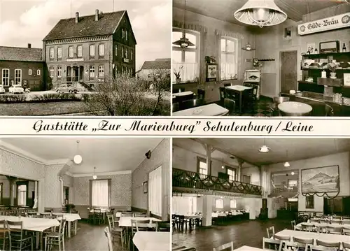 AK / Ansichtskarte 73877946 Schulenburg_Leine Gaststaette zur Marienburg Gastraeume Schulenburg_Leine