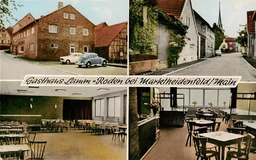 AK / Ansichtskarte 73878029 Roden_Unterfranken Gasthaus zum Lamm Gastraum Ortsstrasse Roden Unterfranken