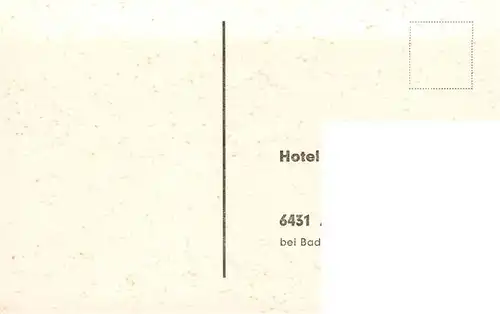 AK / Ansichtskarte 73878039 Aua_Neuenstein_Bad_Hersfeld Hotel Hess 