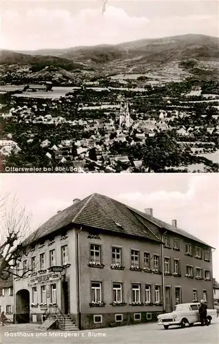 AK / Ansichtskarte  Ottersweier Panorama Gasthaus Metzgerei zur Blume Ottersweier