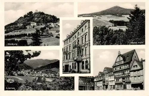 AK / Ansichtskarte  Adenau Nuerburg Adenau Hohe Acht Marktplatz Adenau