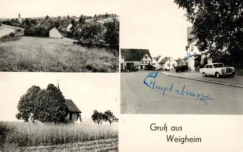 AK / Ansichtskarte  Weigheim_Villingen-Schwenningen Panorama Kapelle Hauptstrasse 