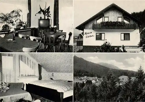 AK / Ansichtskarte  Huzenbach_Baiersbronn Haus Edda Gaststube Zimmer 