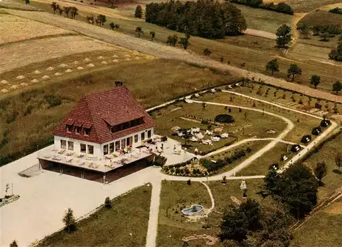 AK / Ansichtskarte  Banz_Bad_Staffelstein Bruckners Gaestehaus Banzer Wald Fliegeraufnahme Banz_Bad_Staffelstein