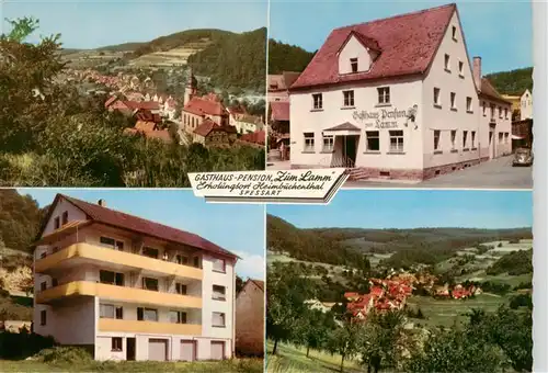 AK / Ansichtskarte 73878115 Heimbuchenthal Gasthaus Pension Zum Lamm Panorama Heimbuchenthal