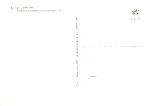 AK / Ansichtskarte  St_Georgen_Chiemgau Panorama Ortsansichten Schule Kirche Brunnen St_Georgen_Chiemgau