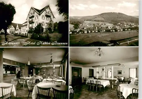 AK / Ansichtskarte  Herrenalb_Schwarzwald Hotel Kuehler Brunnen Gastraeume Panorama 