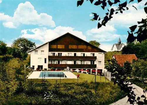 AK / Ansichtskarte  Rehren_Rinteln Wald Hotel Muehlenhof Pool Rehren Rinteln