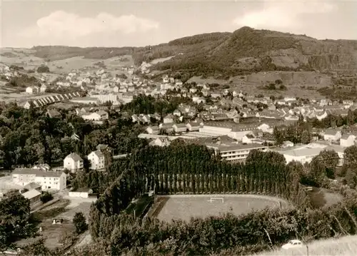 AK / Ansichtskarte 73878186 Kirn_Nahe Panorama Sportfeld Kyrau mit noerdlichem Stadtteil Kirn_Nahe