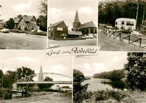 AK / Ansichtskarte  Steinbild_Kluse Teilansichten Baeckerei Ganseforth Bruecke Campingplatz Partie am Wasser Kirche 