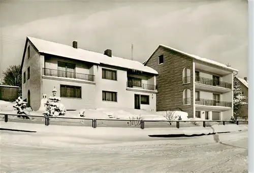 AK / Ansichtskarte  Fichtelberg_Fichtelgebirge_Bayreuth Gaestehaus Beer im Winter 