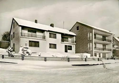 AK / Ansichtskarte  Fichtelberg_Fichtelgebirge_Bayreuth Gaestehaus Beer im Winter 