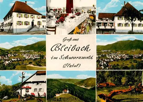 AK / Ansichtskarte 73878236 Bleibach_Gutach_Breisgau Gasthof Pension zum Loewen Restaurant Ortsansichten Panorama 