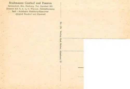 AK / Ansichtskarte  Sahrendorf_Egestorf Studtmanns Gasthof Pension Lueneburger Heide Sahrendorf_Egestorf