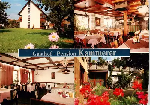 AK / Ansichtskarte 73878276 Pautzfeld Gasthof Pension Kammerer Gastraeume Garten Pautzfeld