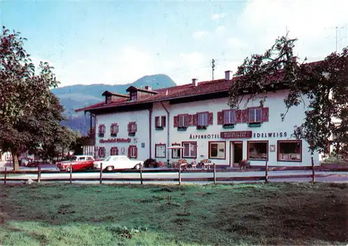 AK / Ansichtskarte  Ettenhausen_Schleching Alpengasthof Edelweiss Pension Ettenhausen_Schleching