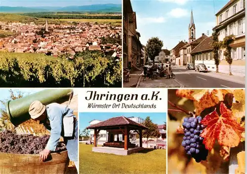 AK / Ansichtskarte  Ihringen_Kaiserstuhl Panorama Strassenpartie Winzer Pavillon 