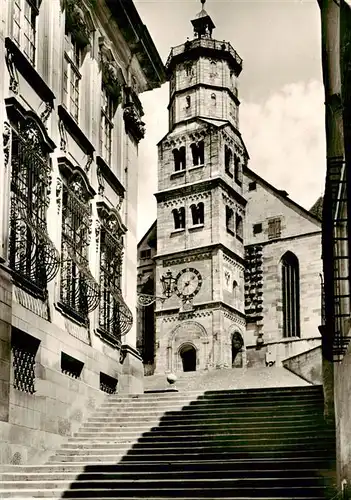 AK / Ansichtskarte  Schwaebisch_Hall St Michaeliskirche  Schwaebisch Hall