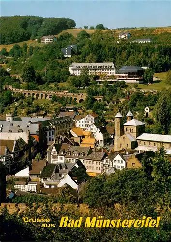 AK / Ansichtskarte  Bad_Muenstereifel Fliegeraufnahme Kneipp Heilbad Bad_Muenstereifel