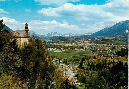 AK / Ansichtskarte  Bad_Reichenhall Bergkircherl St Pankraz mit Karlstein Bad_Reichenhall