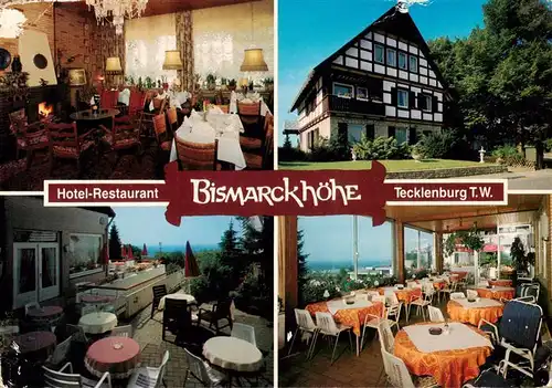 AK / Ansichtskarte  Tecklenburg Hotel Restaurant Bismarckhoehe Gastraeume Terrasse Tecklenburg