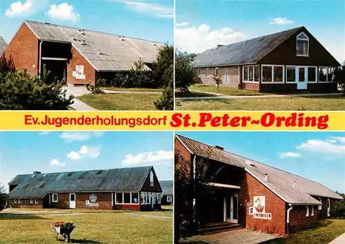 AK / Ansichtskarte  St-Peter-Ording Haus Wiking Haus Stoertebeker Haus Klabautermann Haus Kolumbus im Ev Jugenderholungsdorf 