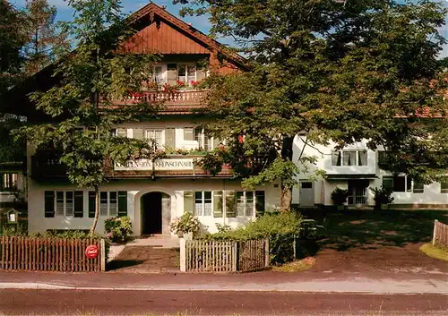 AK / Ansichtskarte 73878388 Bad_Heilbrunn Kurpension und Gaestehaus Kronschnabl Bad_Heilbrunn