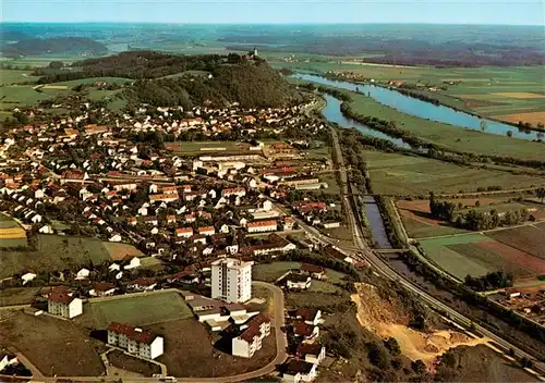 AK / Ansichtskarte  Bogen_Niederbayern Fliegeraufnahme Bogen Niederbayern