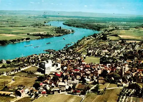 AK / Ansichtskarte  Nierstein_Rhein Fliegeraufnahme Nierstein_Rhein