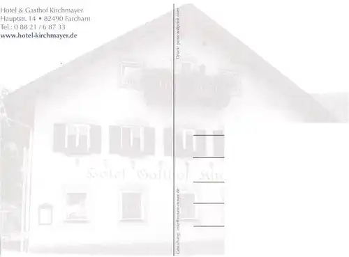AK / Ansichtskarte  Farchant Hotel Gasthof Kirchmayer Farchant