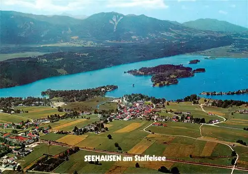 AK / Ansichtskarte  Seehausen_Staffelsee Fliegeraufnahme Seehausen_Staffelsee