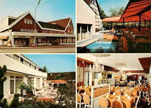 AK / Ansichtskarte  Stukenbrock Restaurant Der Kuehle Grund Terrasse Gastraum Wasserorgel Stukenbrock