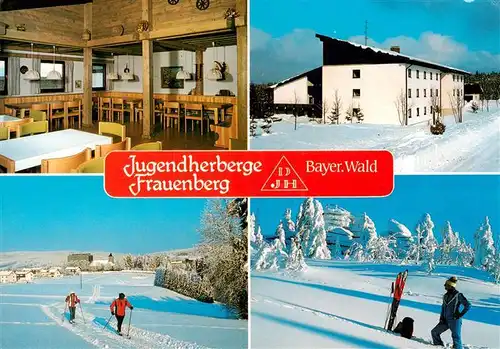 AK / Ansichtskarte 73878507 Haidmuehle Jugendherberge Frauenberg Gastraum Winteridylle Haidmuehle