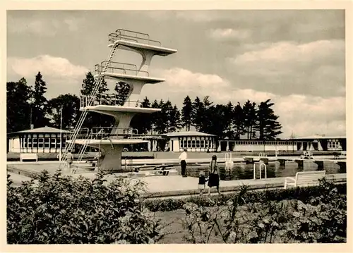 AK / Ansichtskarte  Wolfsburg Freibad Schwimmstadion Wolfsburg