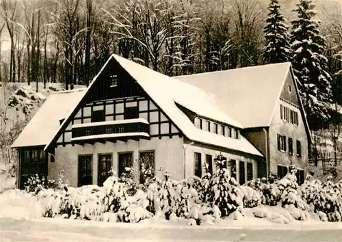 AK / Ansichtskarte  Warstein Waldhotel Tropfsteinhoehle mit Wild-Freigehege im Winter Warstein