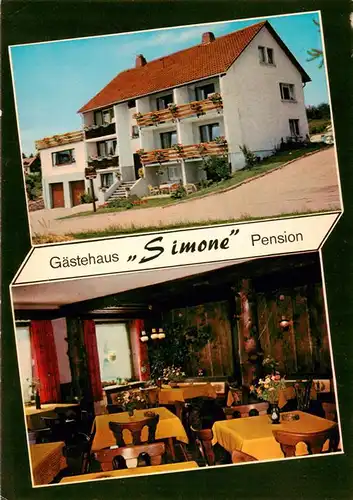 AK / Ansichtskarte  Schluchsee Gaestehaus Pension Simone Gastraum Schluchsee