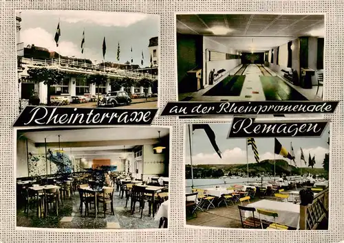AK / Ansichtskarte 73878560 Remagen Rheinterrasse an der Rheinpromenade Remagen