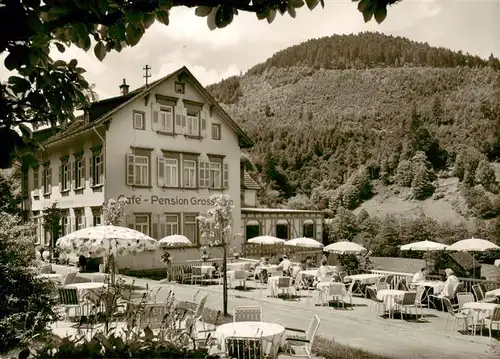 AK / Ansichtskarte  Bad_Wildbad Café Pension Grossmann Terrasse Bad_Wildbad