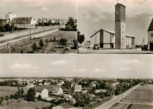 AK / Ansichtskarte  Unterpfaffenhofen Ortsansichten Kirche Panorama Luftaufnahme Unterpfaffenhofen