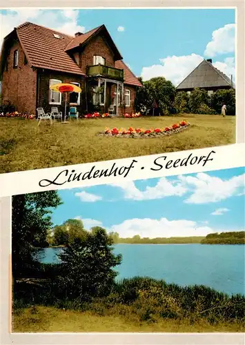 AK / Ansichtskarte 73878594 Seedorf_Lauenburg Gasthaus Pension Lindenhof Partie am See Seedorf_Lauenburg