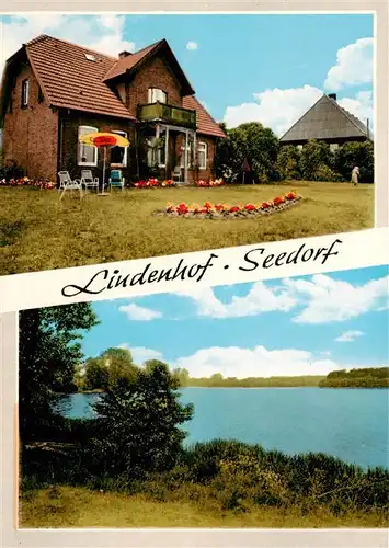 AK / Ansichtskarte  Seedorf_Lauenburg Gasthaus Pension Lindenhof Partie am See Seedorf_Lauenburg