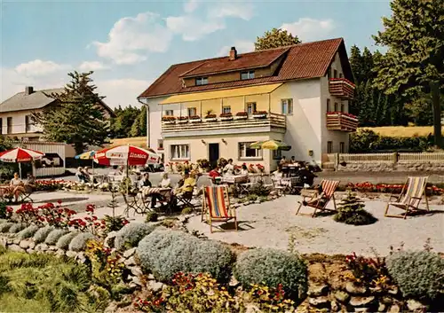 AK / Ansichtskarte  Pfaben_Steinwald Berggasthof Zrenner Gartenterrasse 