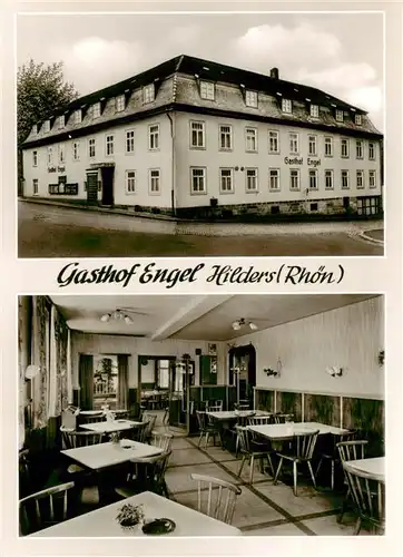 AK / Ansichtskarte 73878614 Hilders_Rhoen Gasthof Engel Gastraum Hilders Rhoen