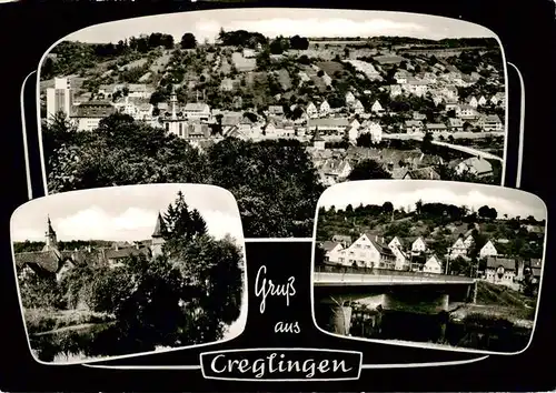 AK / Ansichtskarte 73878628 Creglingen Panorama Blick zur Kirche Bruecke Creglingen