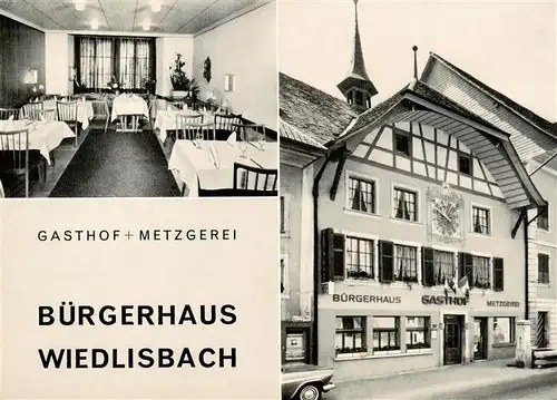 AK / Ansichtskarte  Wiedlisbach_BE Gasthof Metzgerei Buergerhaus Restaurant 
